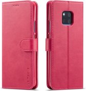 Voor Huawei Mate 20 Pro LC.IMEEKE kalfsleer Horizontaal flip lederen tas, met houder & kaartsleuven & portemonnee (rose rood)