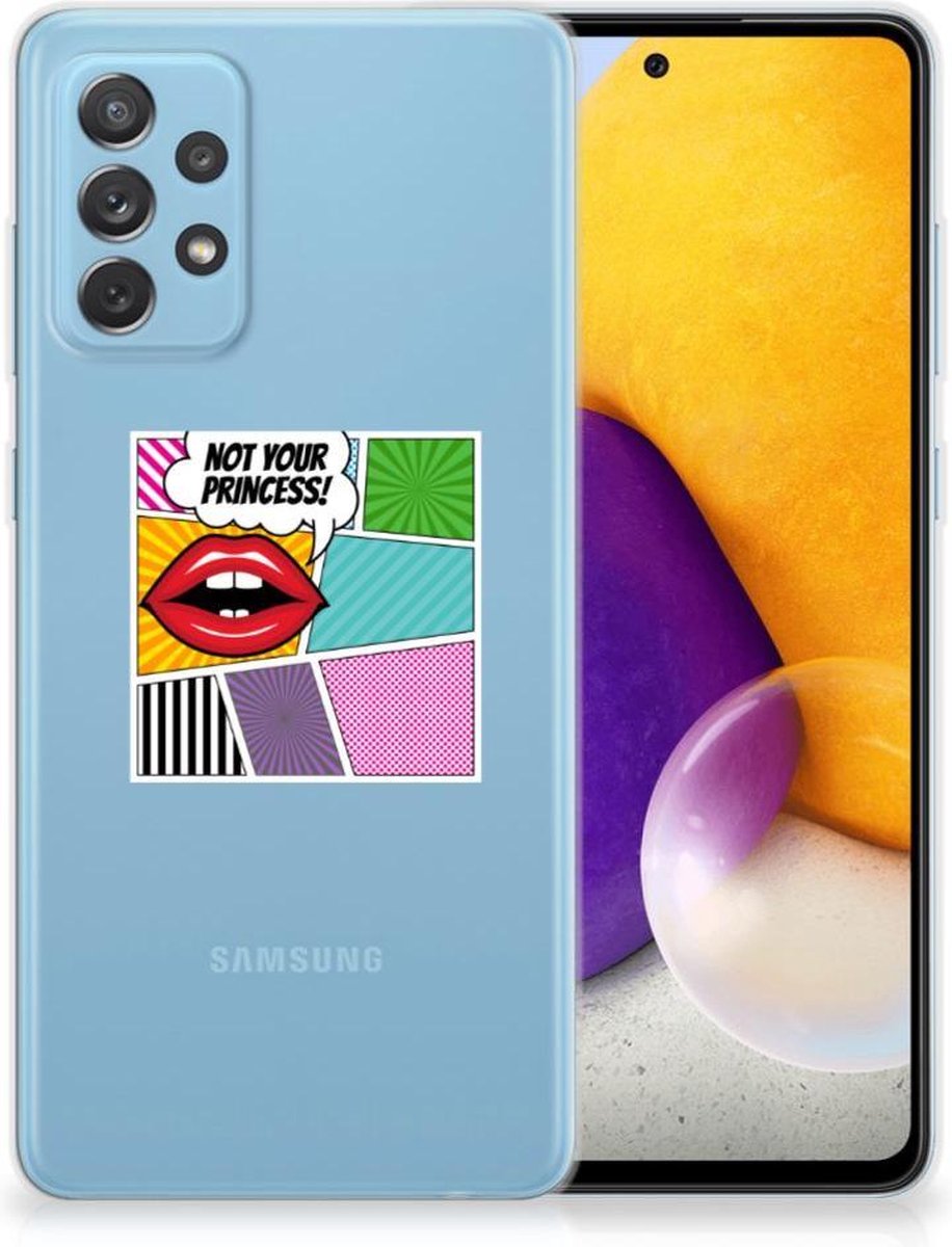 Samsung Galaxy A72 Silicone Back Cover Popart Princess