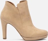 Tamaris Enkellaarsjes beige - Maat 41