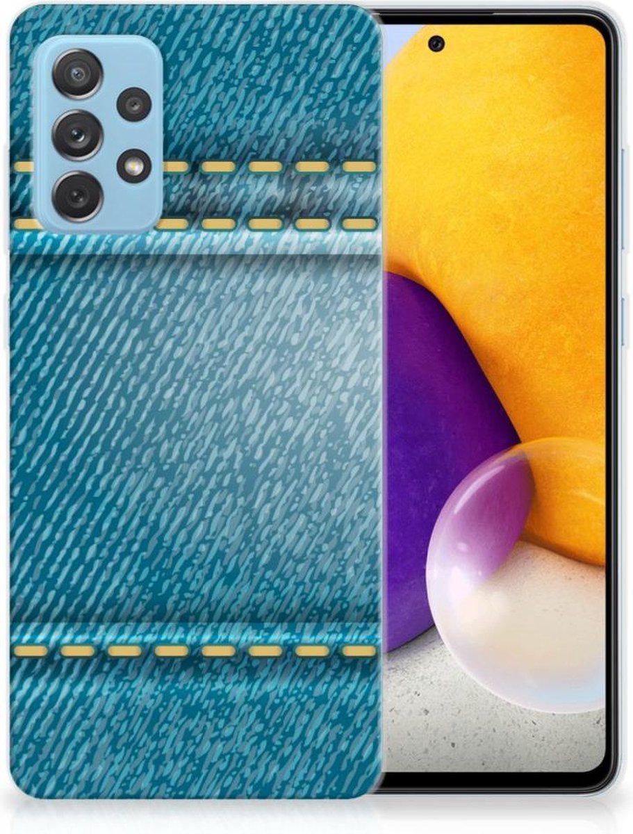Samsung Galaxy A72 Silicone Back Cover Jeans