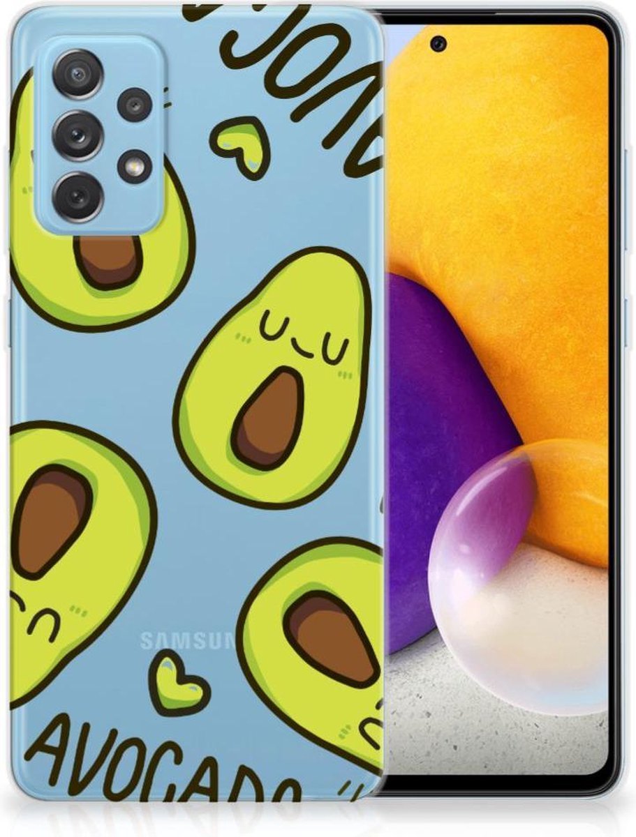 Samsung Galaxy A72 Telefoonhoesje met Naam Avocado Singing