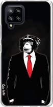 Casetastic Samsung Galaxy A42 (2020) 5G Hoesje - Softcover Hoesje met Design - Domesticated Monkey Print