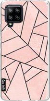 Casetastic Samsung Galaxy A42 (2020) 5G Hoesje - Softcover Hoesje met Design - Rose Stone Print