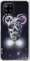 Casetastic Samsung Galaxy A42 (2020) 5G Hoesje - Softcover Hoesje met Design - Mechanic Skull Print