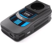 Mobiline - Omvormer 12-230V 120W + USB - Stopcontact in Auto - PI-120