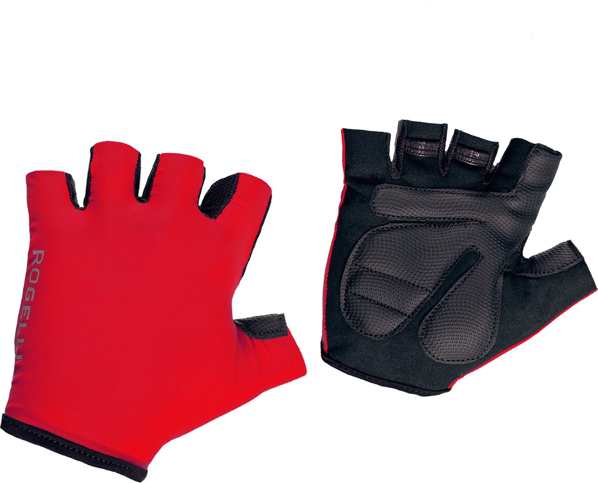 Rogelli Wielerhandschoen Belcher Rood - Kids Fietshandschoen - Maat 128/140