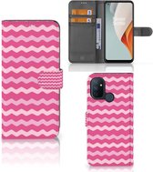 Hoesje ontwerpen OnePlus Nord N100 GSM Hoesje ontwerpen Waves Pink