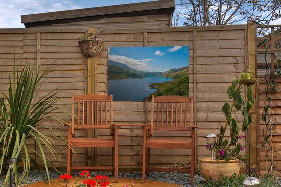 Paysage vallonné vert dans le parc national écossais Loch Lomond and the Trossachs Garden poster 60x40 cm - petit - Toile de jardin / Toile d'extérieur / Peintures pour l'extérieur (décoration de jardin)