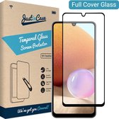 Just in Case Full Cover Tempered Glass voor Samsung Galaxy A32 4G - Zwart