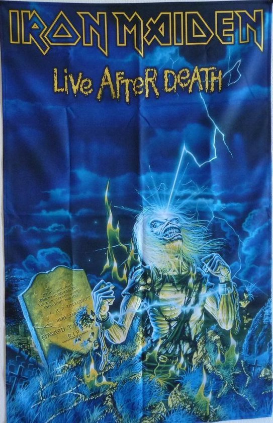Iron Maiden Official Iron Maiden-Live After Death Throw Pillow, 18x18,  Multicolor