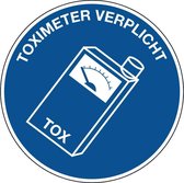 Toximeter verplicht bord - kunststof 150 mm