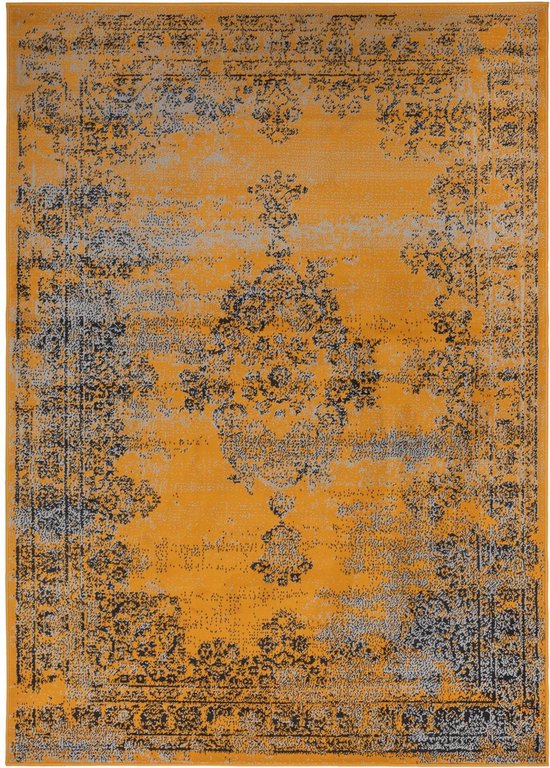 Vintage Vloerkleed Bloom - Okergeel - EVA Interior - Polypropyleen - 160 x  225 cm - (M) | bol.com