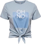 Onlsilly Life S/s Knot Top Box Jrs 15228532 Blue Fog/oh