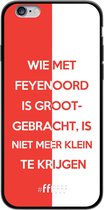 6F hoesje - geschikt voor iPhone 6s -  TPU Case - Feyenoord - Grootgebracht #ffffff