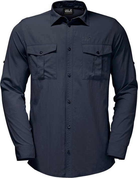 Jack Wolfskin Atacama Roll-Up overhemd en blouse korte mouwen Heren blauw  Maat 3XL | bol.com