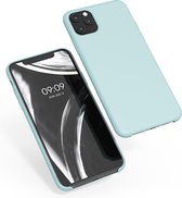 kwmobile telefoonhoesje voor Apple iPhone 11 Pro Max - Hoesje met siliconen coating - Smartphone case in cool mint