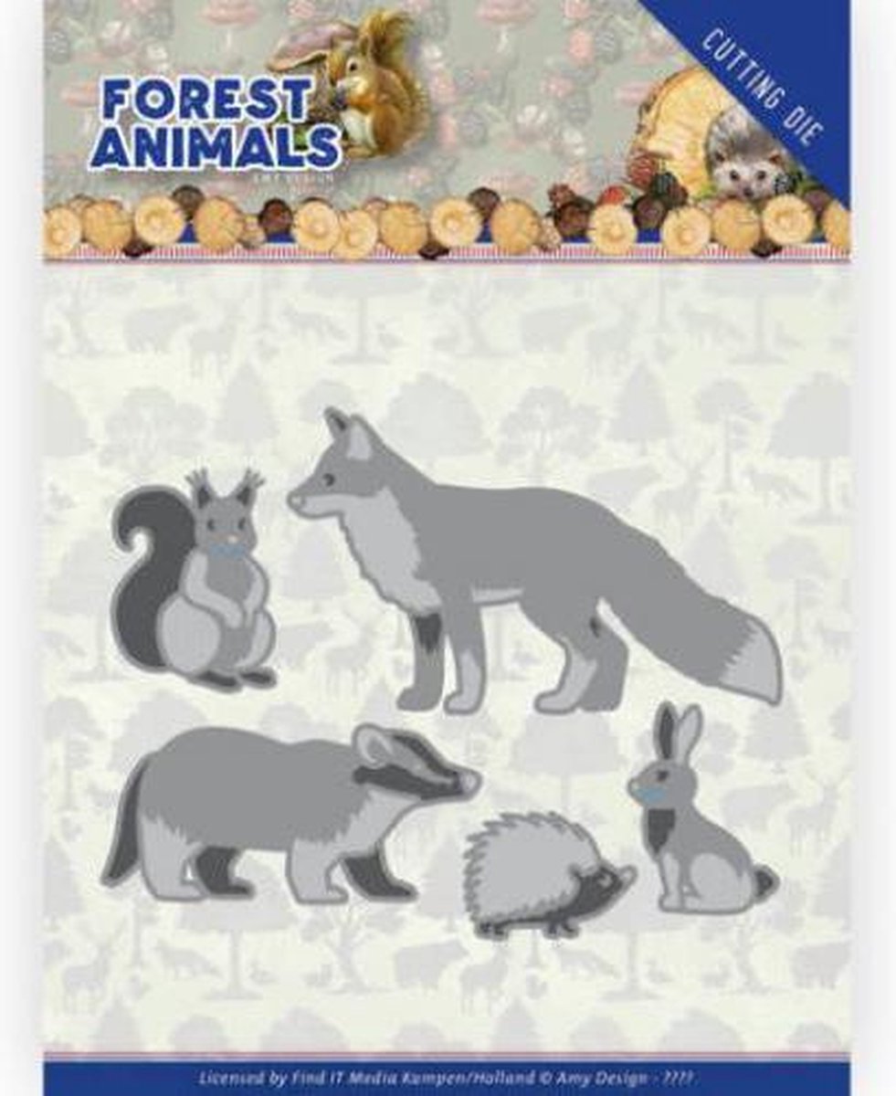 Forest Animals 1 - Cutting Die Forest Animals by Amy Design