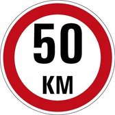 Maximaal 50 km sticker, A1 400 mm