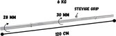 Rechte Halterstang - 120 CM - 28 MM