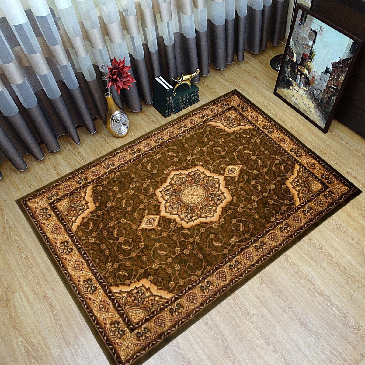 Tapiso Yesemek Vloerkleed Oriental Woonkamer Tapijt Maat- 250x300 Lemon