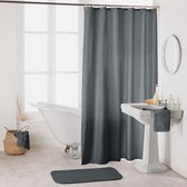 Livetti | Douchegordijn - Shower Curtain | 180x200 | Polyester | Inclusief Ringen | Een Stk | Grijs | 1800695