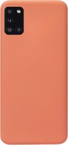 ADEL Premium Siliconen Back Cover Softcase Hoesje Geschikt voor Samsung Galaxy A31 - Oranje