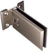 Douchedeurscharnier, Bohle Milano, glas/wand 90°, tweezijdige wandmontage, RVS