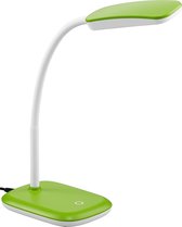 LED Tafellamp - Nitron Bolina - 3W - Warm Wit 3000K - Dimbaar - Rechthoek - Glans Groen - Kunststof