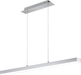 LED Hanglamp - Nitron Agina - 18W - Aanpasbare Kleur - Dimbaar - Rechthoek - Mat Nikkel - Aluminium