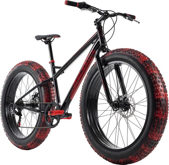 Uiterlijk Integreren afvoer Ks Cycling Fiets Mountainbike MTB Fat Bike 26" SNW2458 zwart-rood - 43 cm |  bol.com
