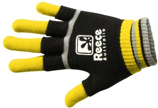 Reece Hockeyhandschoen - Comfort Full Finger Glove - Siliconen Noppen voor Betere Grip en Volledige Bescherming - Klittenbandsluiting - Linkerhandschoen - Zwart - Maat M
