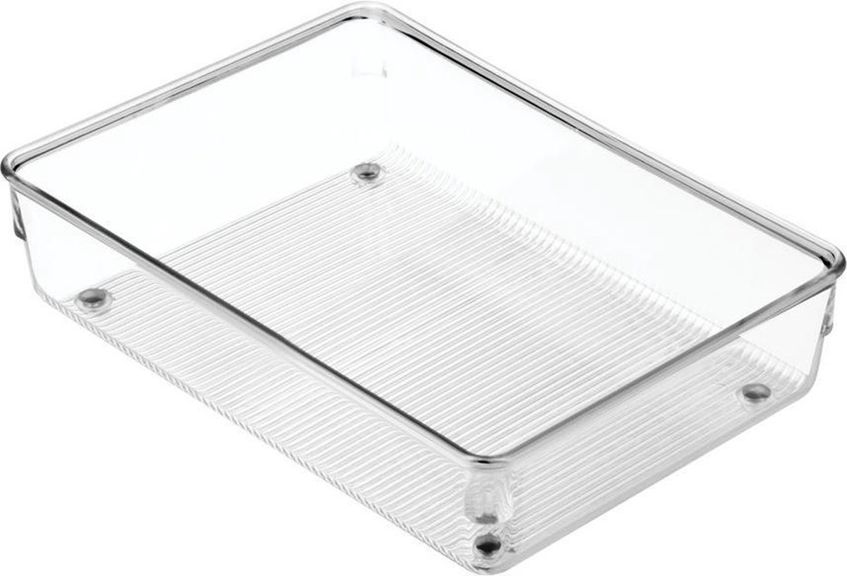iDesign - Linus Lade Organiser - Kunststof - Transparant