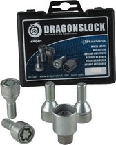 Dragonslock Velgenslot - Saab 9-5 tot 2010 - Verzinkt - Wielslot / Velgslot - Zilver / Grijs