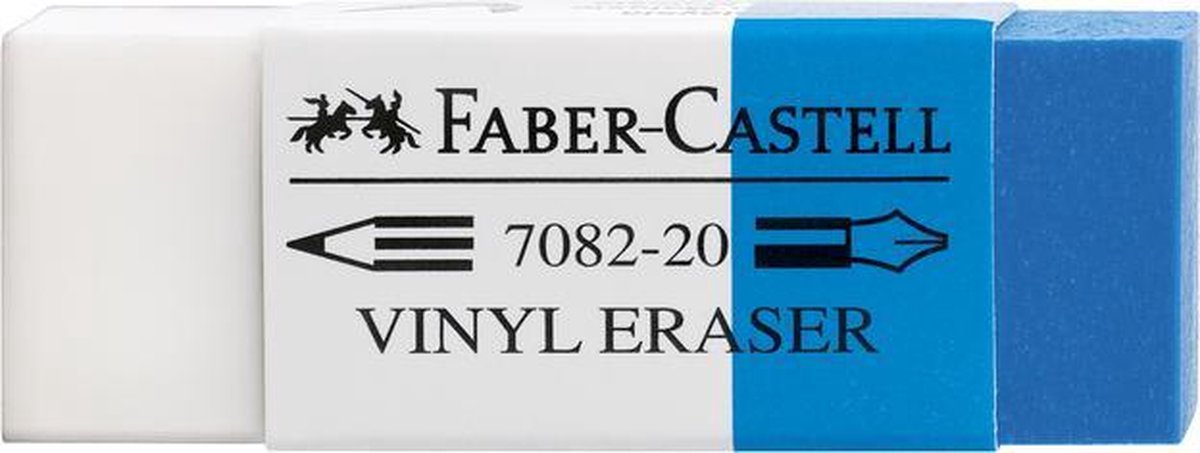 Faber-Castell gum - Combi 7082-20 - plastic - voor grafietpotloden en inkt - FC-188220 - Faber-Castell