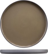 Iowa  Dessertborden in Taupe - D21cm   - Aardewerk - (Set van 6) En Yourkitchen E-kookboek - Heerlijke Smulrecepten