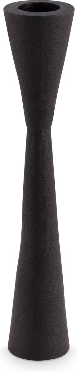 Candle Holder Metal Black 20cm