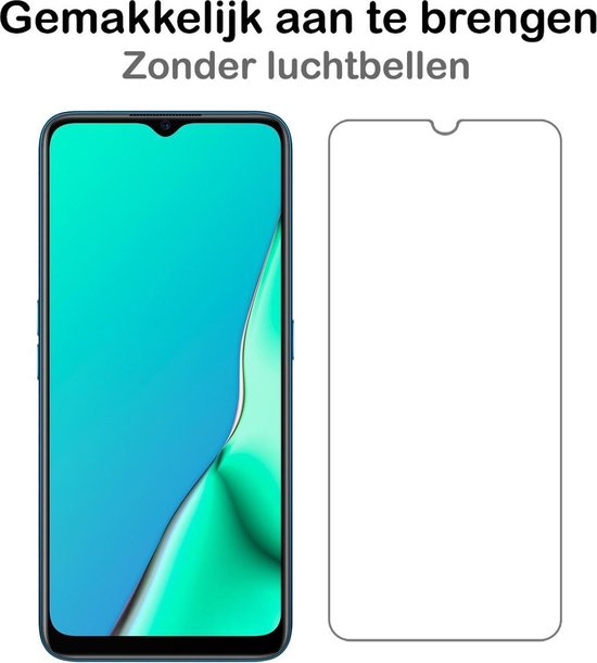 Screenprotector met de tekst "Gemakkelijk aan te brengen Zonder luchtbellen".