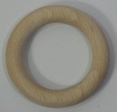 Houten ring beuken blank 70x12 Millimeter  25 stuks