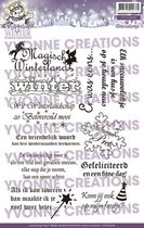 Clearstamp - Yvonne Creations - Magical winter - Tekst