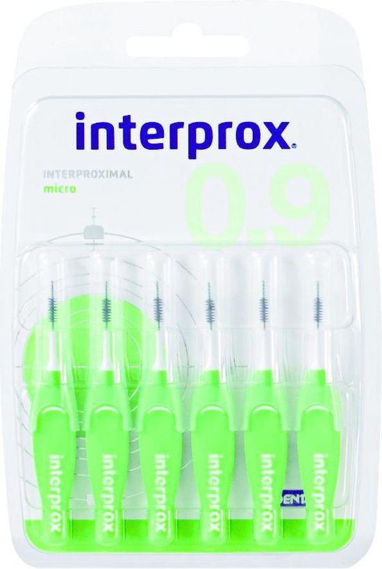 bevind zich Winkelcentrum In de meeste gevallen 3x Interprox Ragers Micro 0.9 Groen Blister à 6 stuks | bol.com