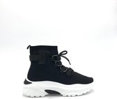 SNEAKER BEAU BLACK - Maat 38 - Hoge sneaker - Zwart
