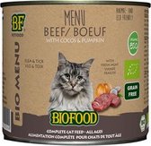 Biofood organic kat rund menu blik - 200 gr - 12 stuks