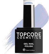 Blauwe Gellak van TOPCODE Cosmetics - Pewter Blue - MCNU74 - 15 ml - Gel nagellak Nagellak Blauw Gellak blauw gellac