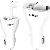 Eisenz EZ879 Bluetooth Headset sigarettenaansteker USB autolader
