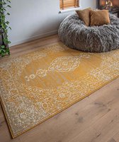 Vintage vloerkleed Joy de Vivre Pixel - okergeel 235x320 cm