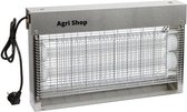 AgriShop Elektrische vliegenvanger EcoKill Inox IPX4, 2 x 15 Watt