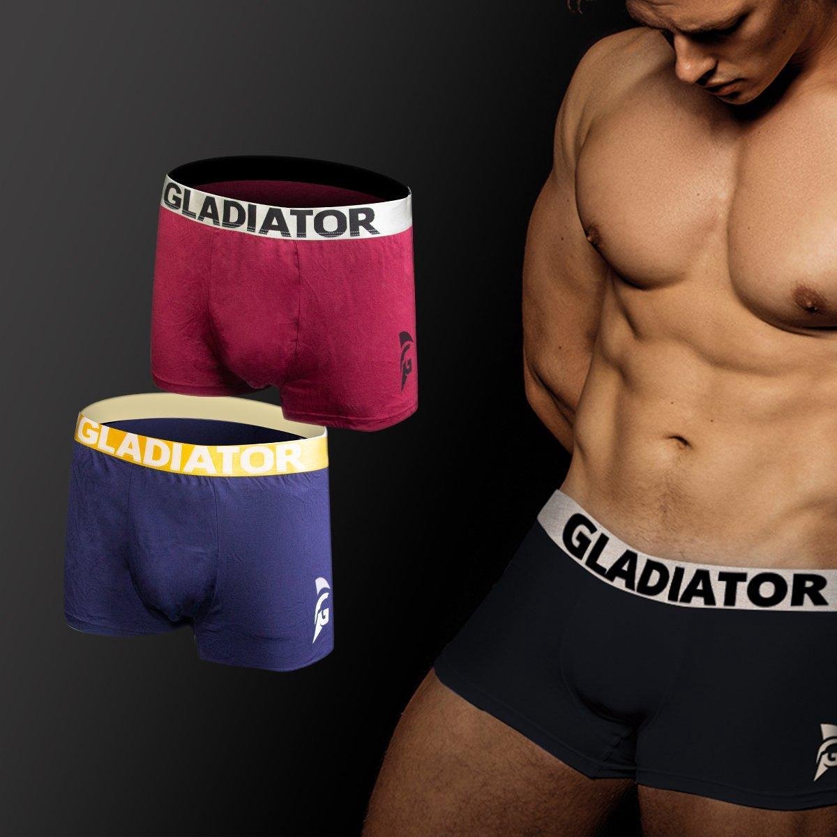 Gladiator Sports Bamboe Boxershorts 2-pack - Blauw/Paars