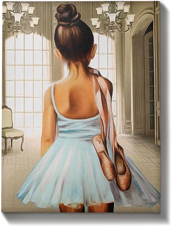 Your Painting World Ballerina meisje - Incl. 4 Ergonomische Penselen -  Schilderen Op... | bol.com