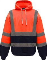 Yoko RWS hoodie met capuchon M Marineblauw/Oranje