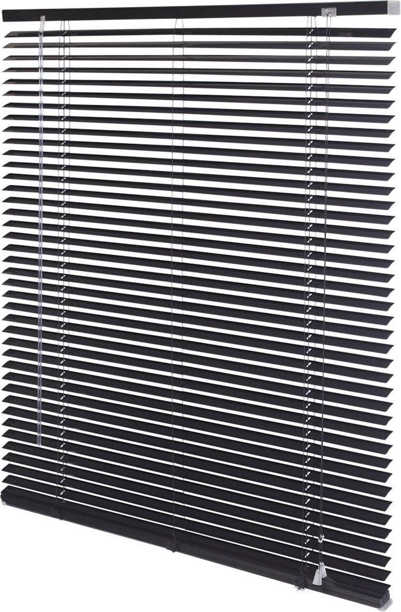 Intensions Jaloezie unicolor Zwart Aluminium 25mm 100x175cm